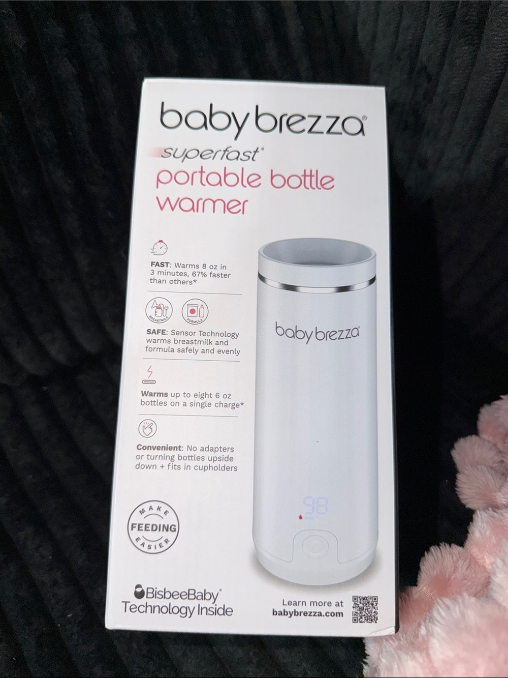 baby brezza Superfast Portable Bottle Warmer in White